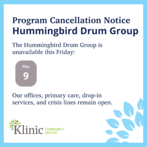 hummingbird drum group cancellation for may 9