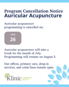auricular acu cancellation
